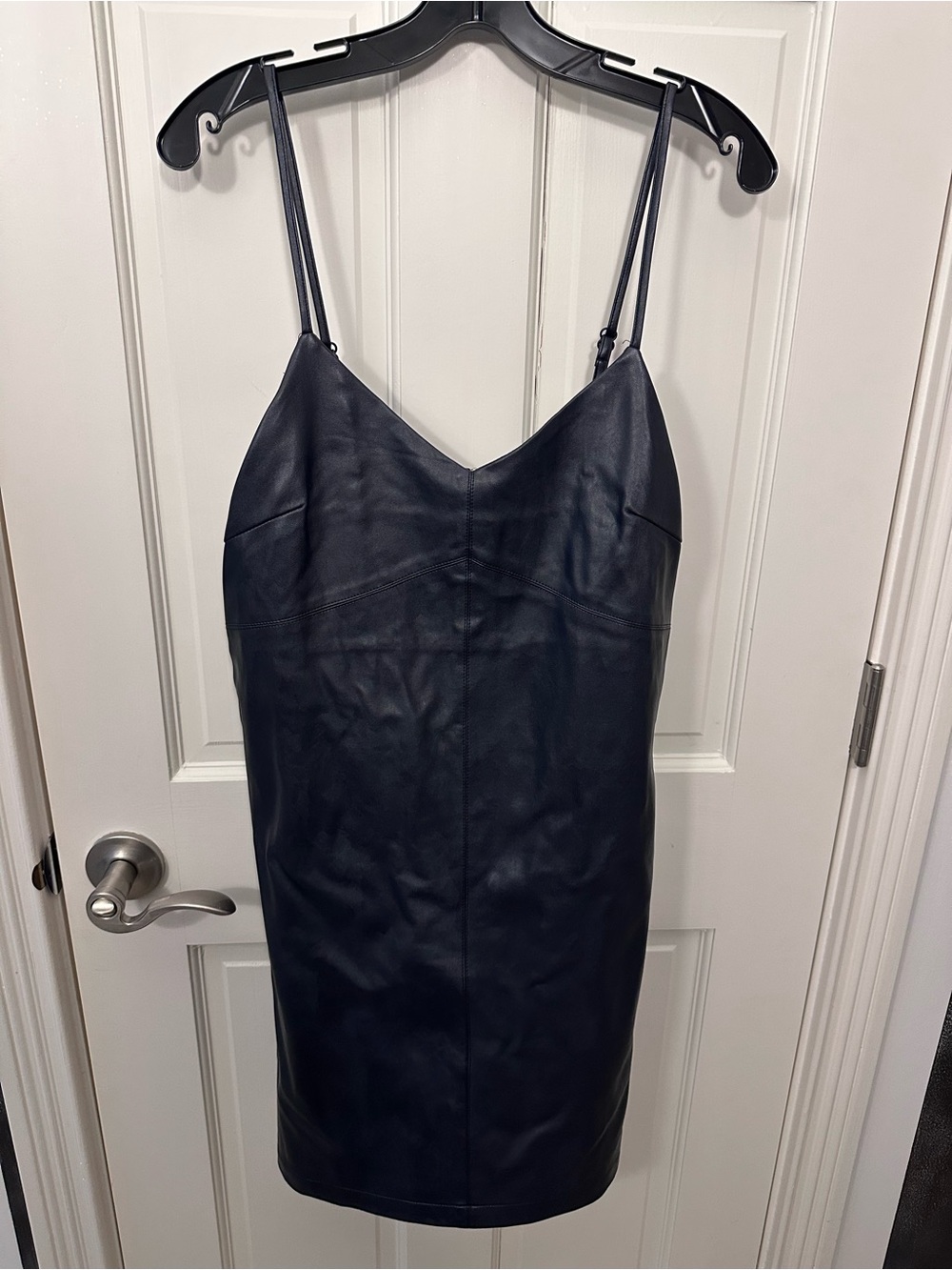 Sugarlips Navy Satin Slip Dress